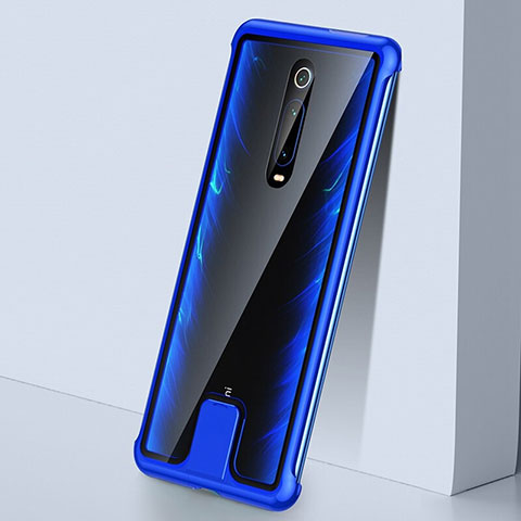 Xiaomi Mi 9T用ケース 高級感 手触り良い アルミメタル 製の金属製 360度 フルカバーバンパー 鏡面 カバー T05 Xiaomi ネイビー