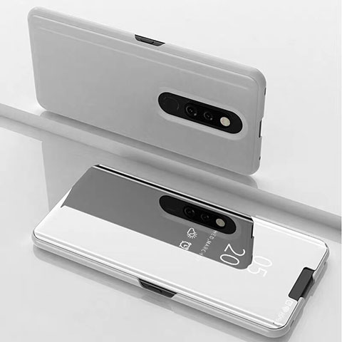 Xiaomi Mi 9T用手帳型 レザーケース スタンド 鏡面 カバー Xiaomi ホワイト