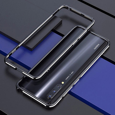 Xiaomi Mi A3用ケース 高級感 手触り良い アルミメタル 製の金属製 バンパー カバー T01 Xiaomi ブラック