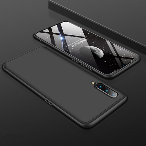 Xiaomi Mi A3 Lite用ハードケース プラスチック 質感もマット 前面と背面 360度 フルカバー M01 Xiaomi ブラック