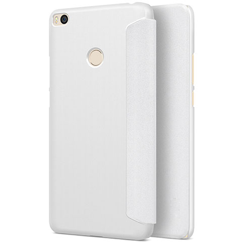 Xiaomi Mi Max 2用手帳型 レザーケース スタンド Xiaomi ホワイト