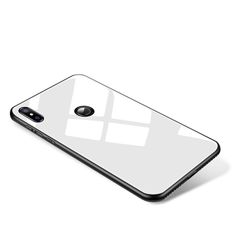 Xiaomi Mi Mix 2S用ハイブリットバンパーケース プラスチック 鏡面 カバー Xiaomi ホワイト