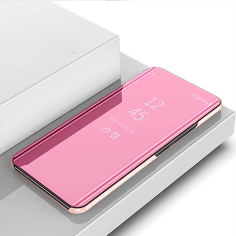 Xiaomi Mi Note 10用手帳型 レザーケース スタンド 鏡面 カバー S02 Xiaomi ローズゴールド