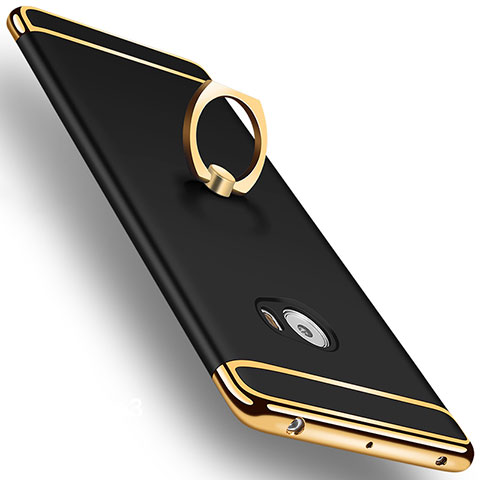 Xiaomi Mi Note 2用ケース 高級感 手触り良い アルミメタル 製の金属製 アンド指輪 Xiaomi ブラック