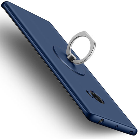 Xiaomi Mi Note 2 Special Edition用ハードケース プラスチック 質感もマット アンド指輪 Xiaomi ネイビー