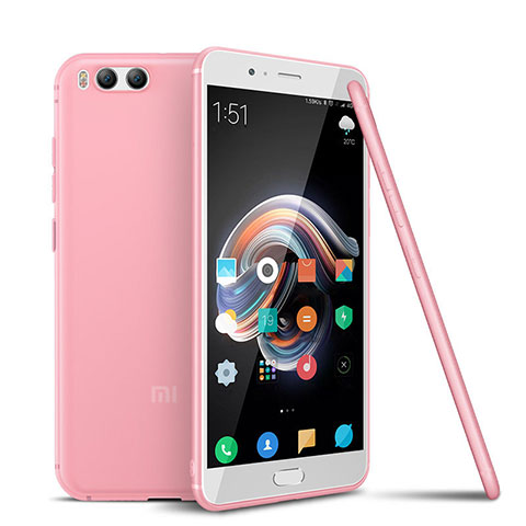Xiaomi Mi Note 3用極薄ソフトケース シリコンケース 耐衝撃 全面保護 S01 Xiaomi ピンク