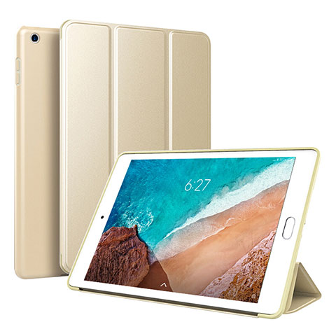 Xiaomi Mi Pad 4用手帳型 レザーケース スタンド カバー L01 Xiaomi ゴールド