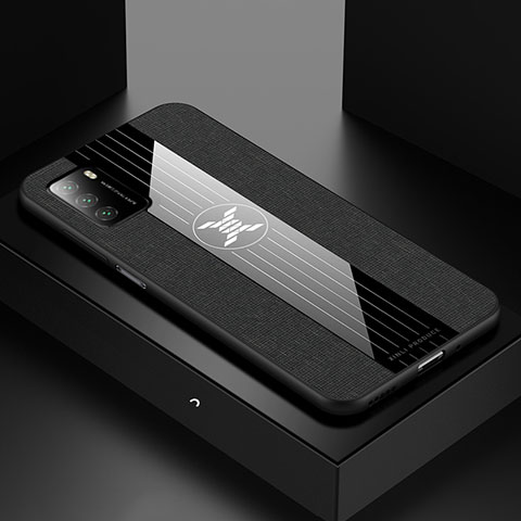 Xiaomi Poco M3用極薄ソフトケース シリコンケース 耐衝撃 全面保護 X01L Xiaomi ブラック