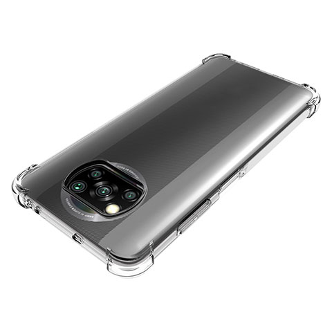 Xiaomi Poco X3 NFC用極薄ソフトケース シリコンケース 耐衝撃 全面保護 クリア透明 カバー Xiaomi クリア