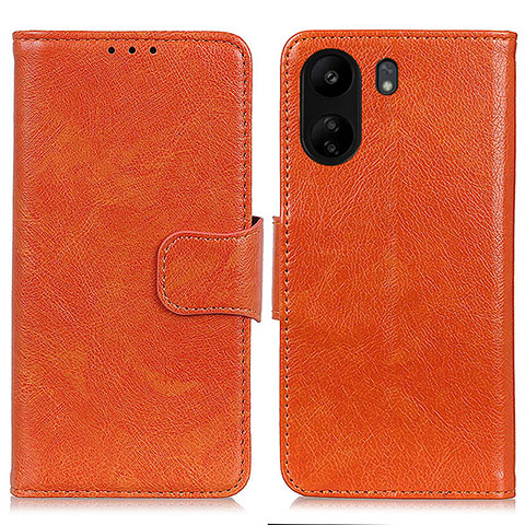 Xiaomi Redmi 13C用手帳型 レザーケース スタンド カバー N05P Xiaomi オレンジ