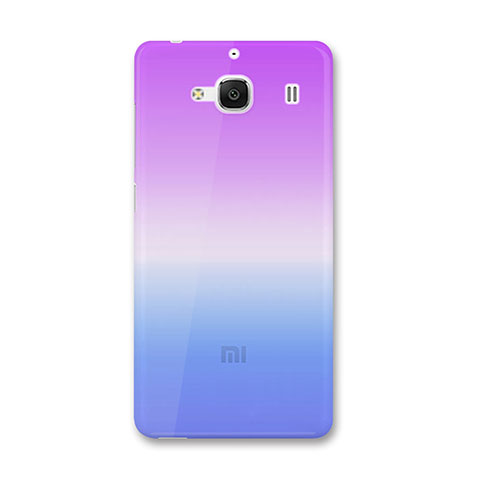 Xiaomi Redmi 2A用極薄ソフトケース グラデーション 勾配色 クリア透明 Xiaomi ネイビー