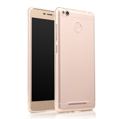 Xiaomi Redmi 3S用極薄ソフトケース シリコンケース 耐衝撃 全面保護 クリア透明 T07 Xiaomi クリア