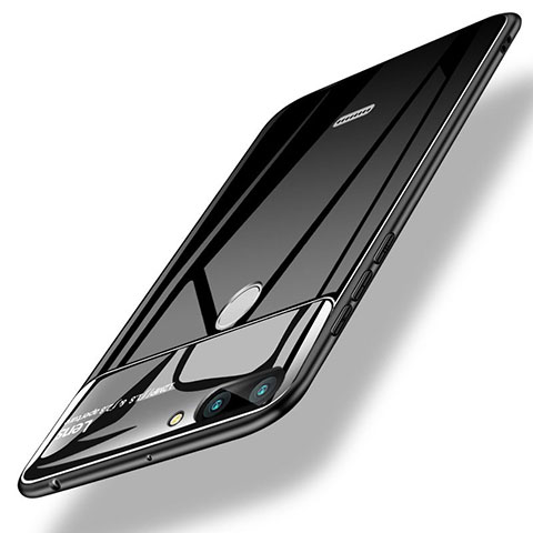 Xiaomi Redmi 6用シリコンケース ソフトタッチラバー 鏡面 Xiaomi ブラック