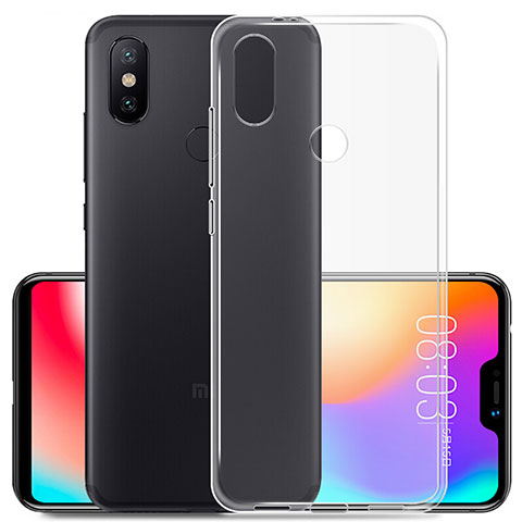 Xiaomi Redmi 6 Pro用極薄ソフトケース シリコンケース 耐衝撃 全面保護 クリア透明 カバー Xiaomi クリア