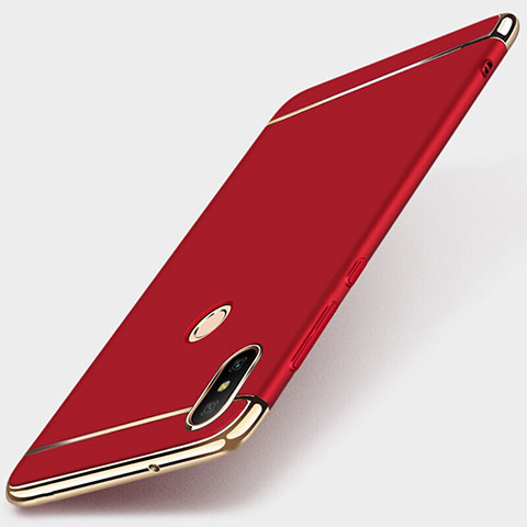Xiaomi Redmi 6 Pro用ケース 高級感 手触り良い メタル兼プラスチック バンパー M01 Xiaomi レッド