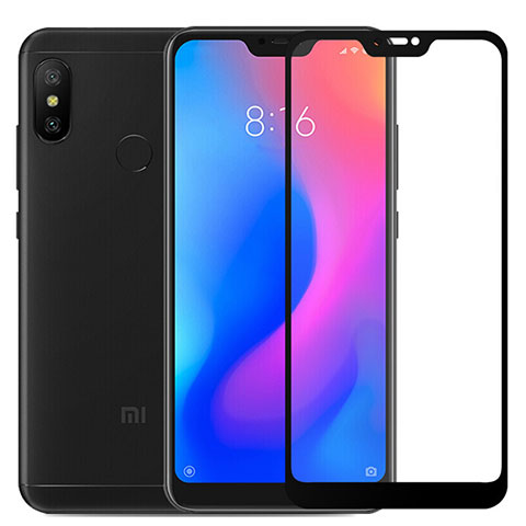 Xiaomi Redmi 6 Pro用強化ガラス フル液晶保護フィルム F03 Xiaomi ブラック