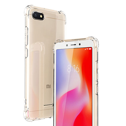 Xiaomi Redmi 6A用極薄ソフトケース シリコンケース 耐衝撃 全面保護 クリア透明 T02 Xiaomi クリア