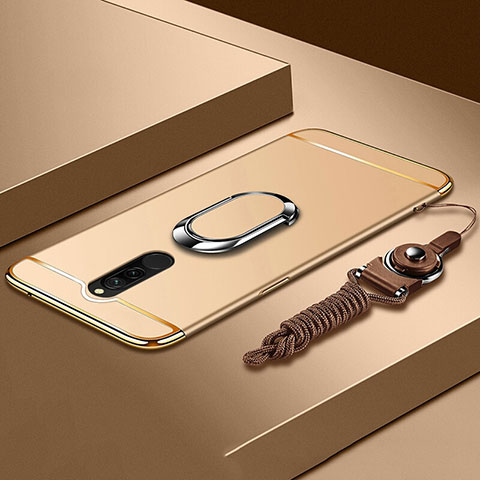 Xiaomi Redmi 8用ケース 高級感 手触り良い メタル兼プラスチック バンパー アンド指輪 A01 Xiaomi ゴールド