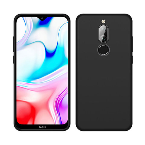 Xiaomi Redmi 8用360度 フルカバー極薄ソフトケース シリコンケース 耐衝撃 全面保護 バンパー S05 Xiaomi ブラック