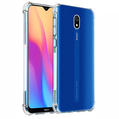 Xiaomi Redmi 8A用極薄ソフトケース シリコンケース 耐衝撃 全面保護 クリア透明 カバー Xiaomi クリア