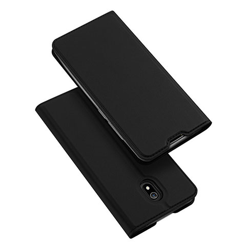 Xiaomi Redmi 8A用手帳型 レザーケース スタンド カバー L09 Xiaomi ブラック
