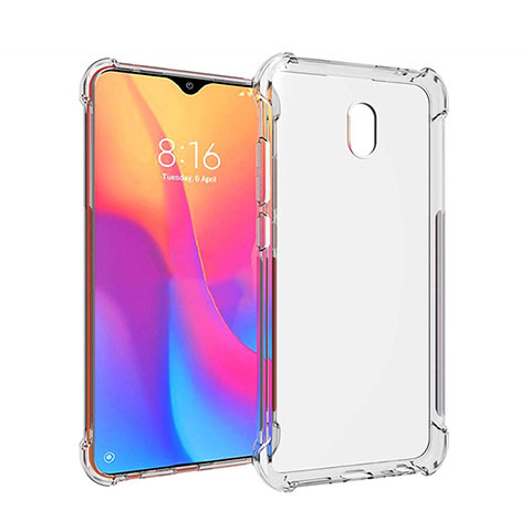 Xiaomi Redmi 8A用極薄ソフトケース シリコンケース 耐衝撃 全面保護 クリア透明 T09 Xiaomi クリア