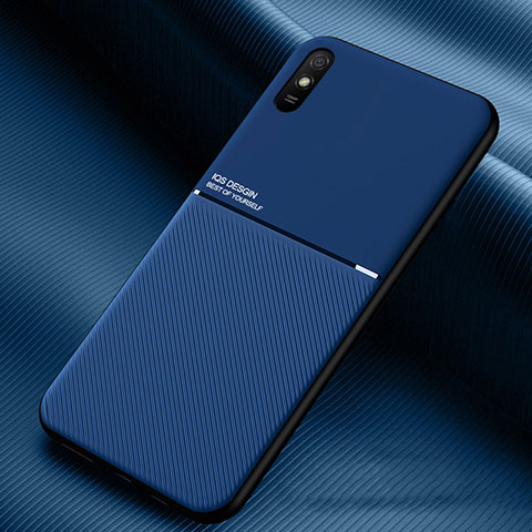 Xiaomi Redmi 9A用極薄ソフトケース シリコンケース 耐衝撃 全面保護 マグネット式 バンパー Xiaomi ネイビー