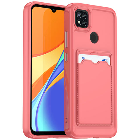 Xiaomi Redmi 9C用360度 フルカバー極薄ソフトケース シリコンケース 耐衝撃 全面保護 バンパー HD1 Xiaomi レッド