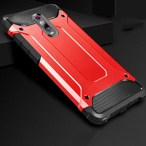 Xiaomi Redmi K20 Pro用360度 フルカバー極薄ソフトケース シリコンケース 耐衝撃 全面保護 バンパー Xiaomi レッド