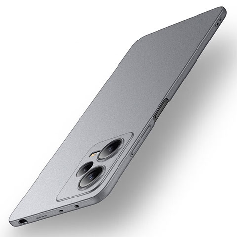 Xiaomi Redmi Note 12 5G用ハードケース プラスチック 質感もマット カバー Xiaomi グレー