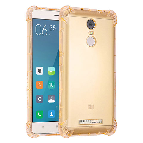 Xiaomi Redmi Note 3 Pro用極薄ソフトケース シリコンケース 耐衝撃 全面保護 クリア透明 H01 Xiaomi ゴールド