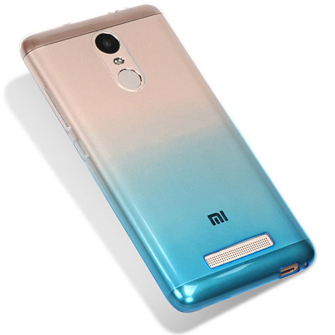 Xiaomi Redmi Note 3 Pro用極薄ソフトケース グラデーション 勾配色 クリア透明 G01 Xiaomi ネイビー