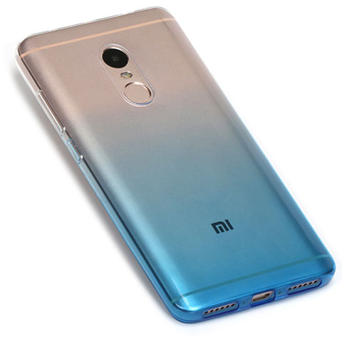 Xiaomi Redmi Note 4X用極薄ソフトケース グラデーション 勾配色 クリア透明 G01 Xiaomi ネイビー