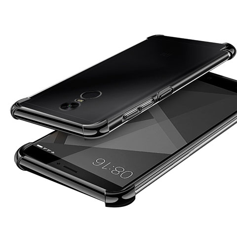 Xiaomi Redmi Note 4X High Edition用極薄ソフトケース シリコンケース 耐衝撃 全面保護 クリア透明 H02 Xiaomi ブラック