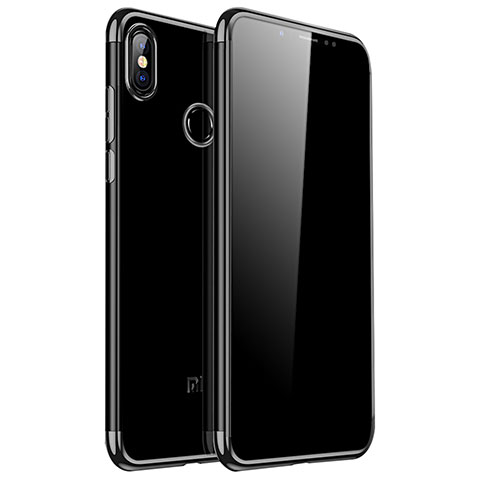 Xiaomi Redmi Note 5 AI Dual Camera用極薄ソフトケース シリコンケース 耐衝撃 全面保護 クリア透明 H04 Xiaomi ブラック