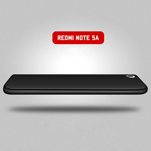 Xiaomi Redmi Note 5A Standard Edition用ハードケース プラスチック 質感もマット 前面と背面 360度 フルカバー Xiaomi ブラック