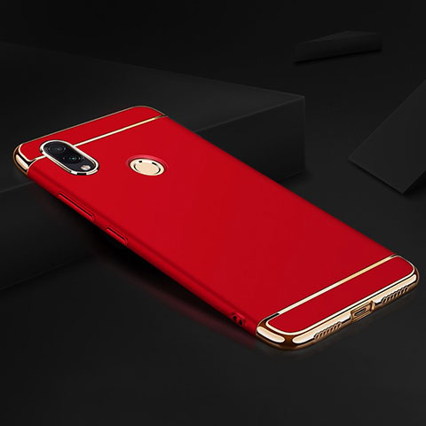 Xiaomi Redmi Note 7用ケース 高級感 手触り良い メタル兼プラスチック バンパー M01 Xiaomi レッド