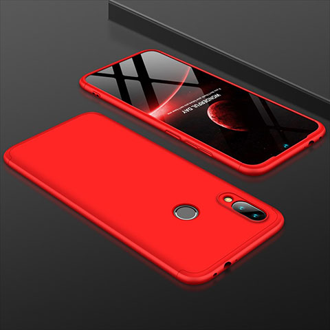 Xiaomi Redmi Note 7用ハードケース プラスチック 質感もマット 前面と背面 360度 フルカバー Xiaomi レッド