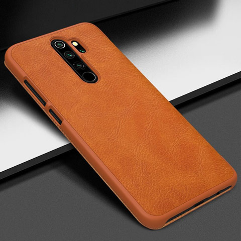 Xiaomi Redmi Note 8 Pro用ケース 高級感 手触り良いレザー柄 S06 Xiaomi オレンジ