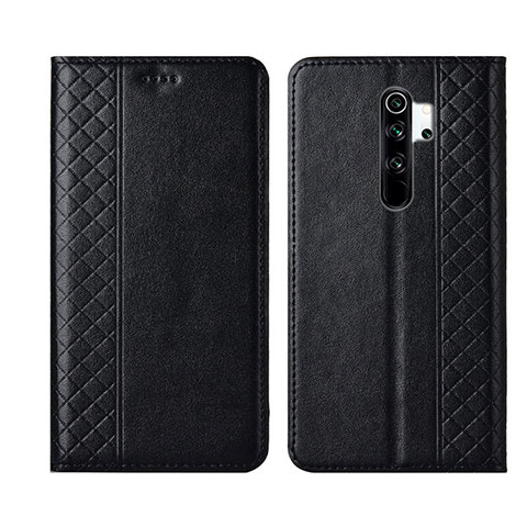 Xiaomi Redmi Note 8 Pro用手帳型 レザーケース スタンド カバー T16 Xiaomi ブラック