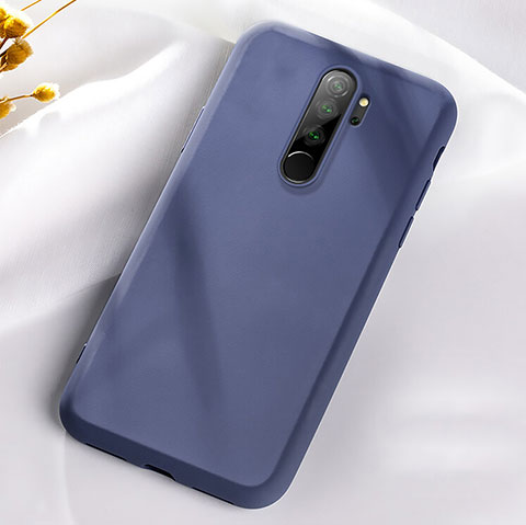 Xiaomi Redmi Note 8 Pro用360度 フルカバー極薄ソフトケース シリコンケース 耐衝撃 全面保護 バンパー C05 Xiaomi ネイビー