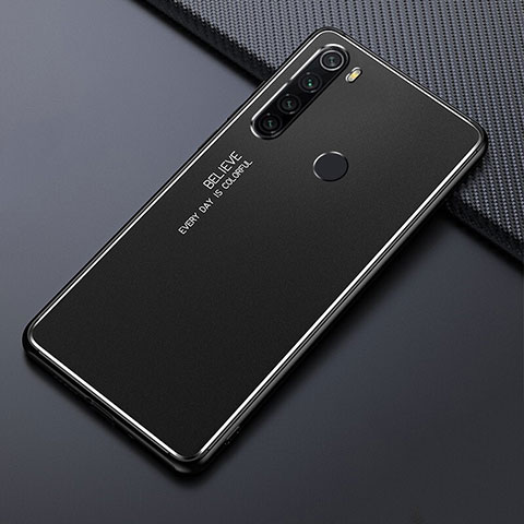 Xiaomi Redmi Note 8T用ケース 高級感 手触り良い アルミメタル 製の金属製 カバー T02 Xiaomi ブラック