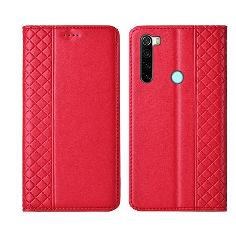 Xiaomi Redmi Note 8T用手帳型 レザーケース スタンド カバー T16 Xiaomi レッド