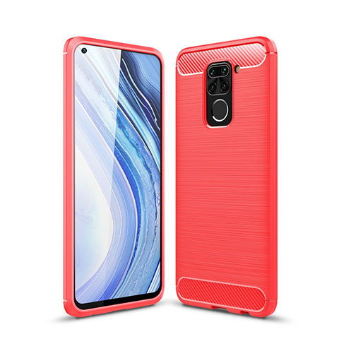 Xiaomi Redmi Note 9用シリコンケース ソフトタッチラバー ライン カバー C01 Xiaomi レッド