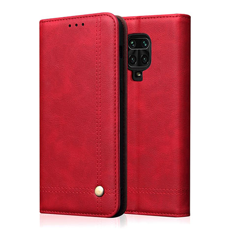 Xiaomi Redmi Note 9 Pro用手帳型 レザーケース スタンド カバー L06 Xiaomi レッド