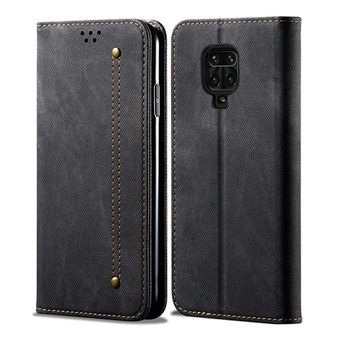 Xiaomi Redmi Note 9 Pro用手帳型 布 スタンド Xiaomi ブラック