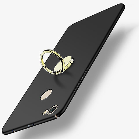 Xiaomi Redmi Y1用ハードケース プラスチック 質感もマット アンド指輪 Xiaomi ブラック