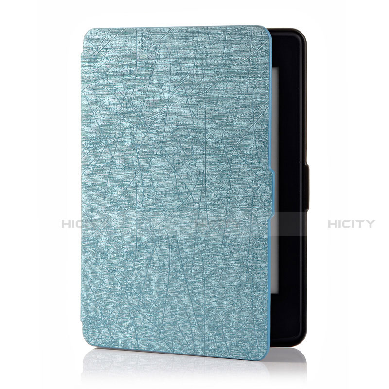 Amazon Kindle 6 inch用手帳型 レザーケース スタンド カバー L01 Amazon ブルー