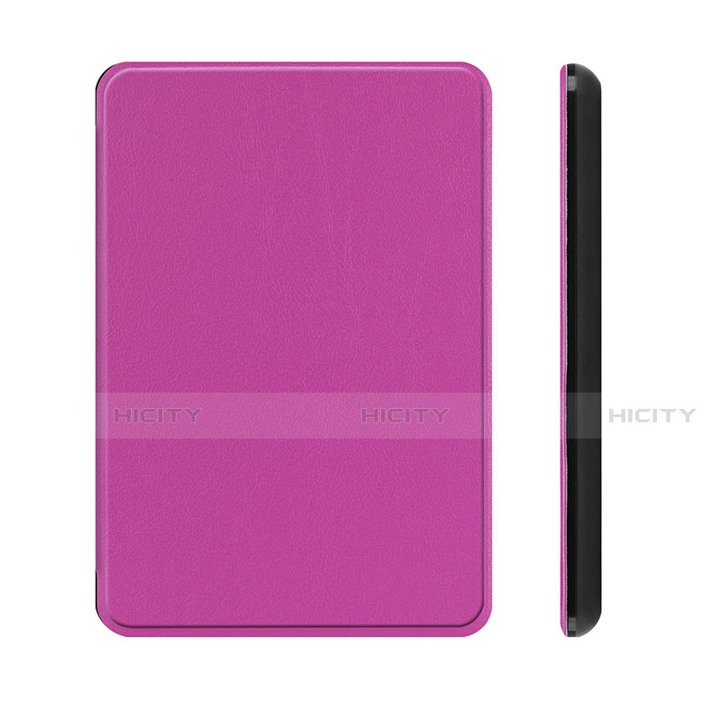 Amazon Kindle Paperwhite 6 inch用手帳型 レザーケース スタンド カバー L01 Amazon パープル