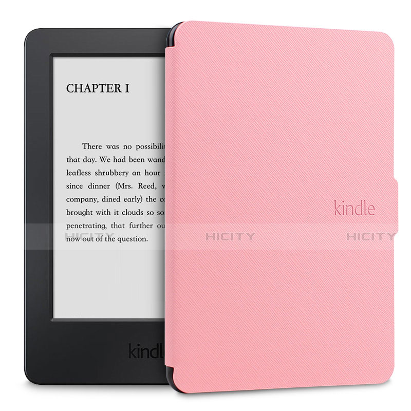 Amazon Kindle Paperwhite 6 inch用手帳型 レザーケース スタンド カバー L02 Amazon ピンク